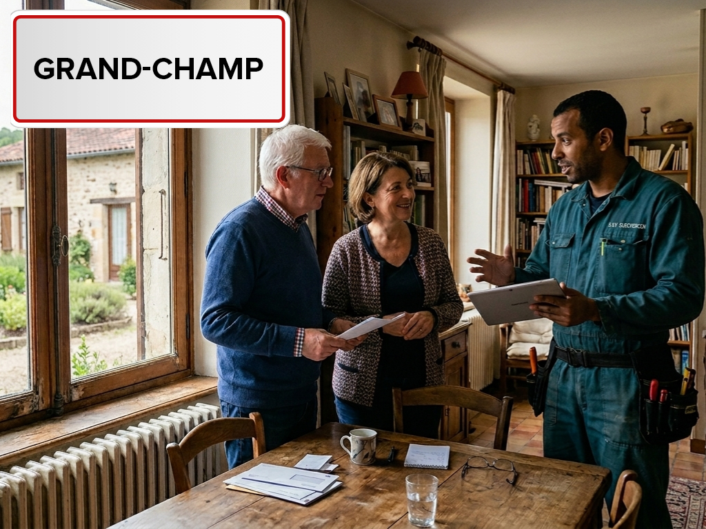 Installation de pompe à chaleur à Grand-Champ (56390) dans le Morbihan
