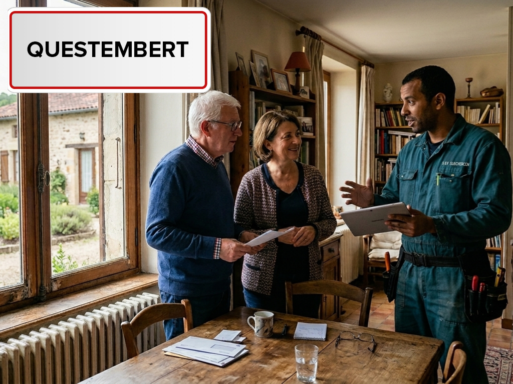 Installation de pompe à chaleur à Questembert (56230) dans le Morbihan